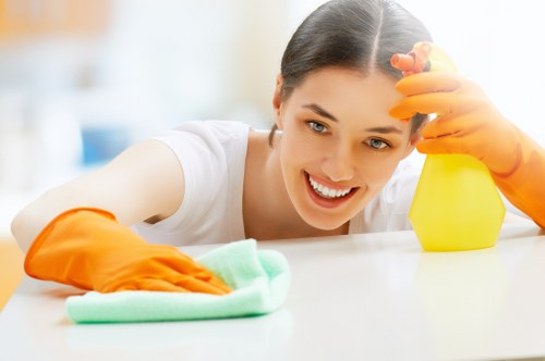 Cleaner Queenspark cleaning team maintaining a tidy and professional space