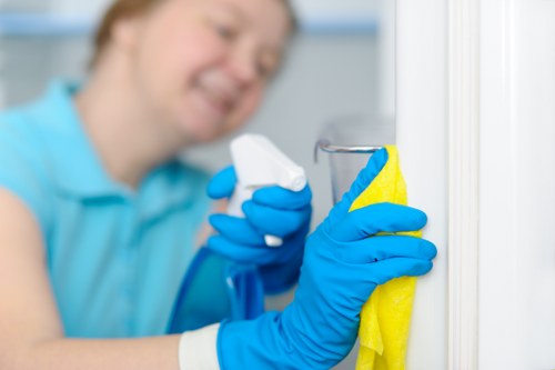Chemical handling and labelled cleaning products