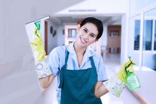 Local cleaning team preparing a Queenspark property for handover