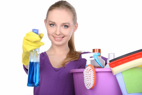 Local cleaning team handling routine upkeep in Queenspark